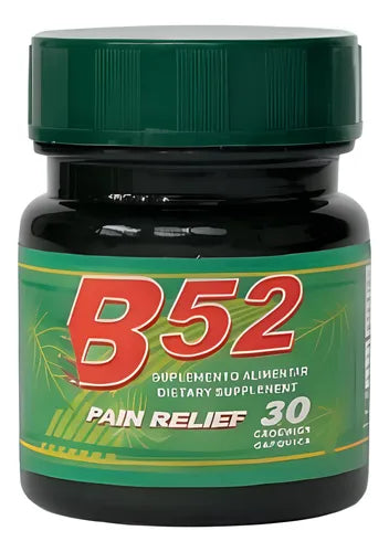 2 Potes B52 Pain Relief Original Suplemento 30 Caps
