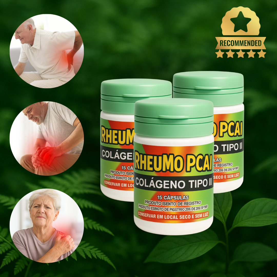 Tratamento Suplemento Natural Rheumo Pecan Kit 3 Frascos