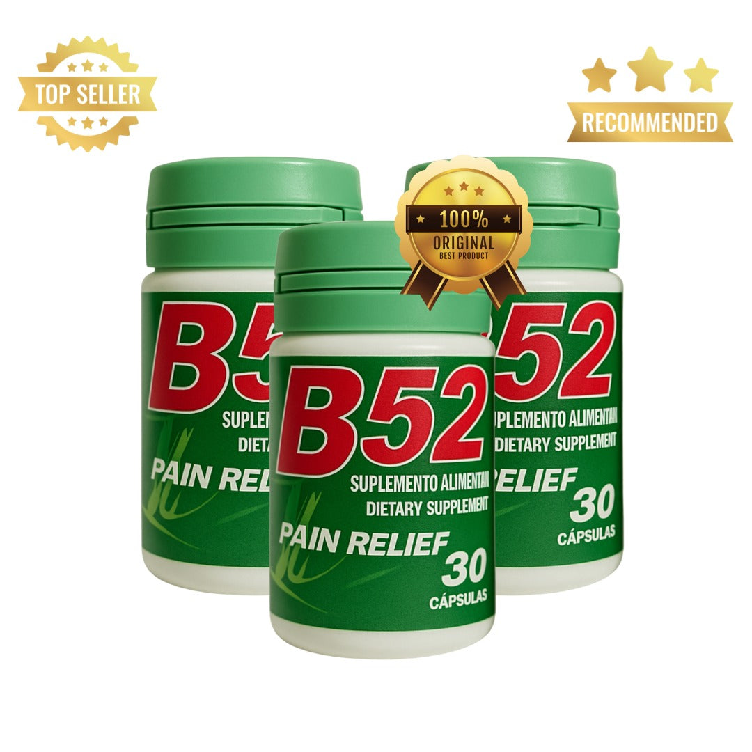 Kit 3 uni. B52 Pain Relief Suplemento Natural (Cópia)