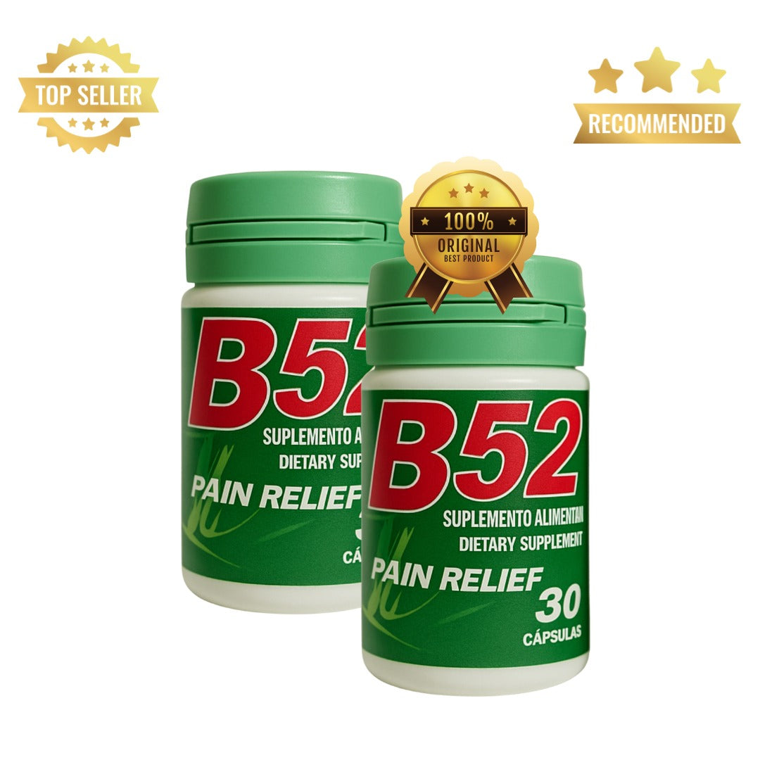 Kit 2 uni. B52 Pain Relief Suplemento Natural