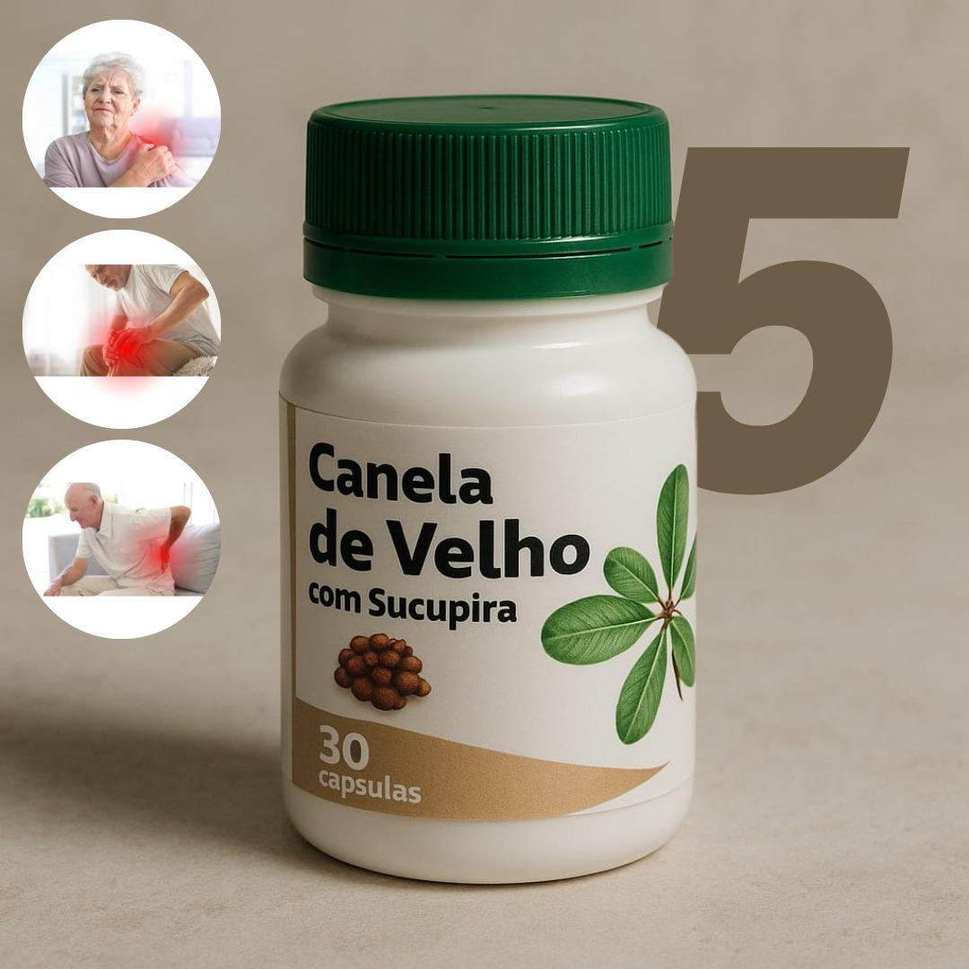 5 Potes Canela de Velho Original 30 Caps