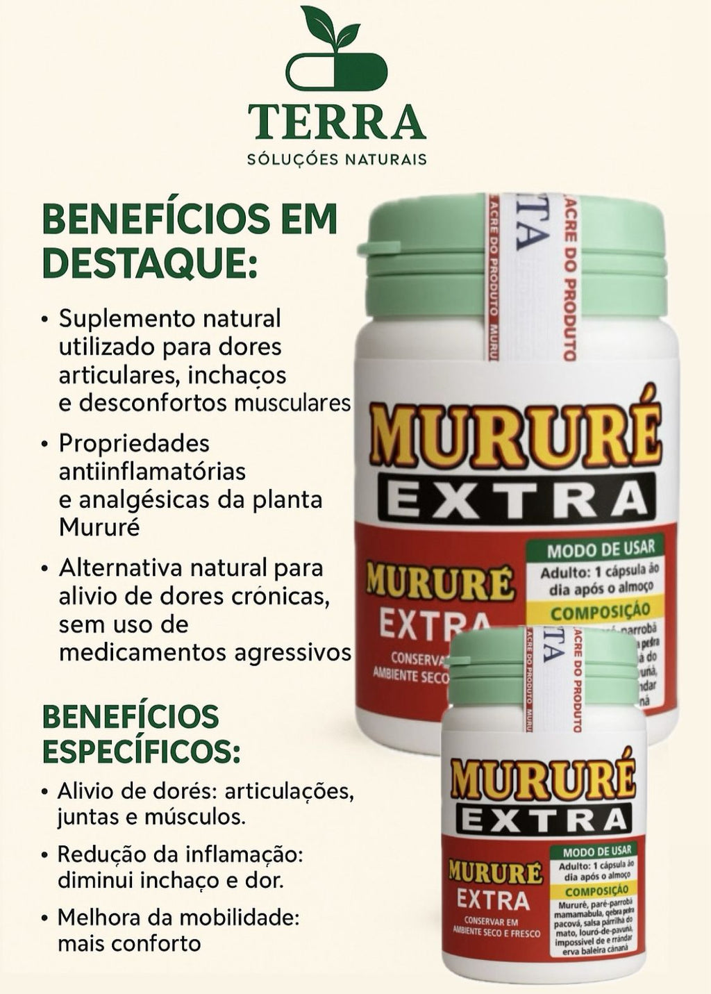 1 Pote Murure Extra Original Natural 30 caps