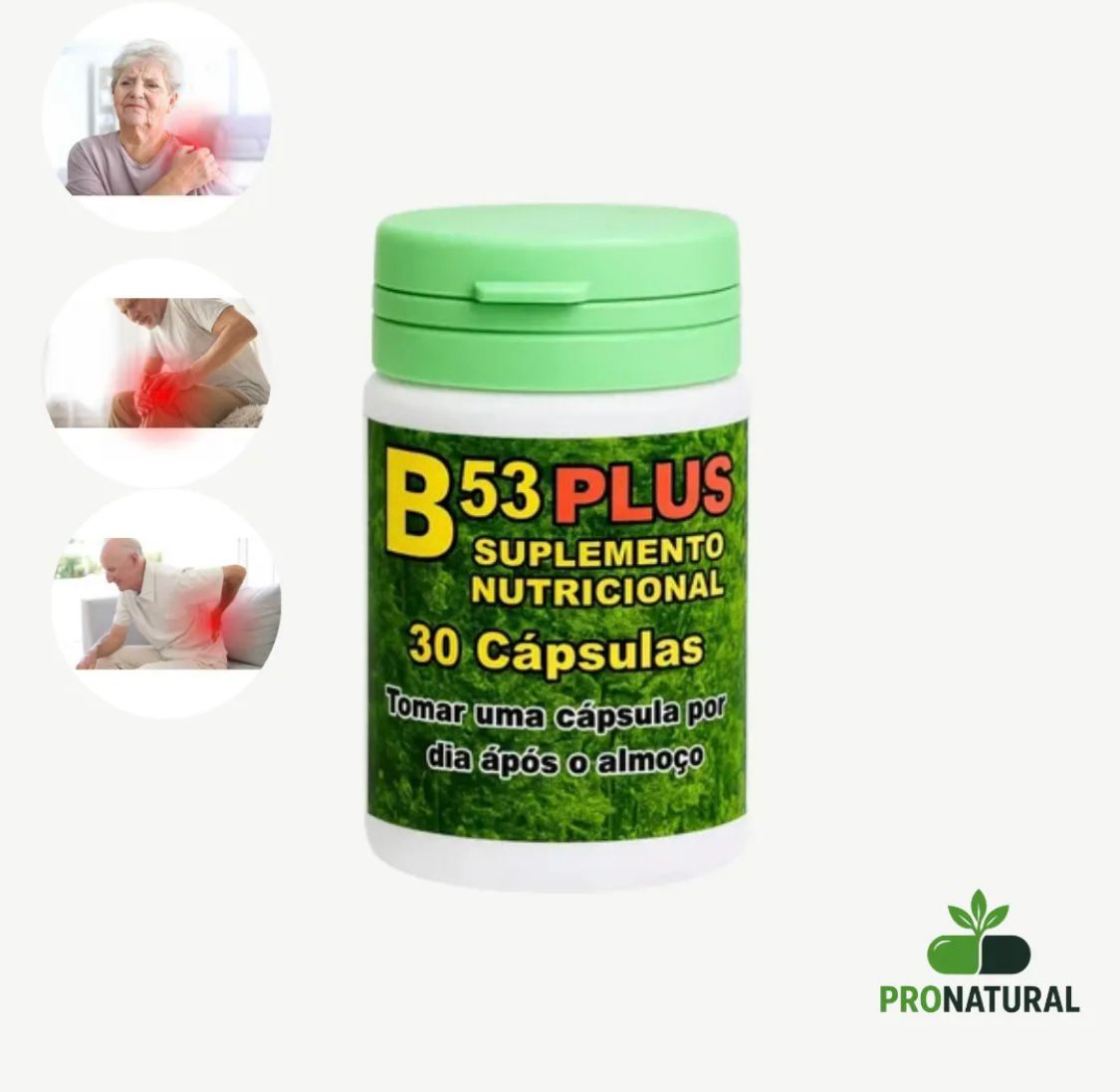 PROMOÇÃO Kit 3 Potes B53 Plus Original Suplemento b53  30 caps