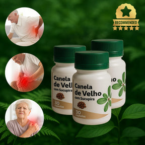 PROMOÇÃO Kit 3 Potes Canela de Velho Original Suplemento Para Dor