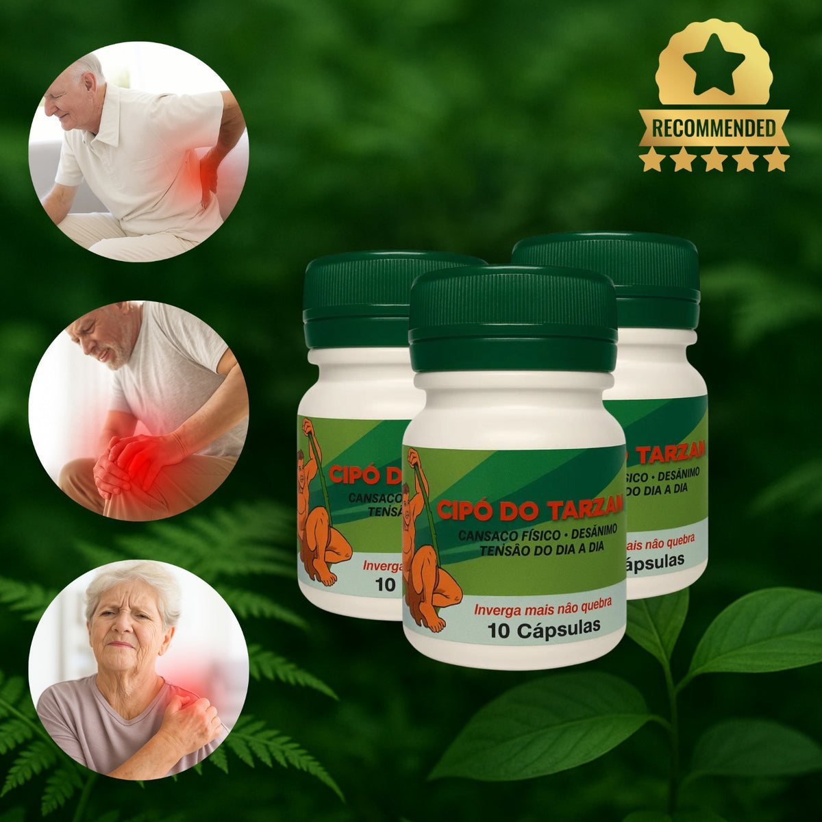 PROMOÇÃO Kit 3 Potes Estimulante Sexual Cipo do Tarzan Original