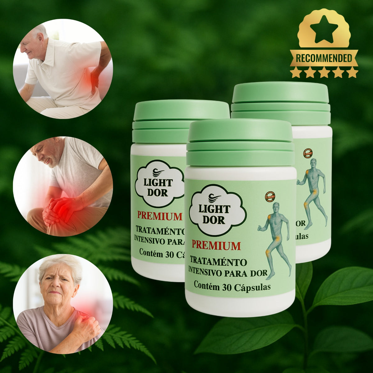 PROMOÇÃO Kit 3 Potes Light Dor Original Suplemento