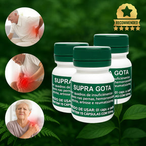 PROMOÇÃO  Kit 3 Potes Supra Gota Original Dores articulares
