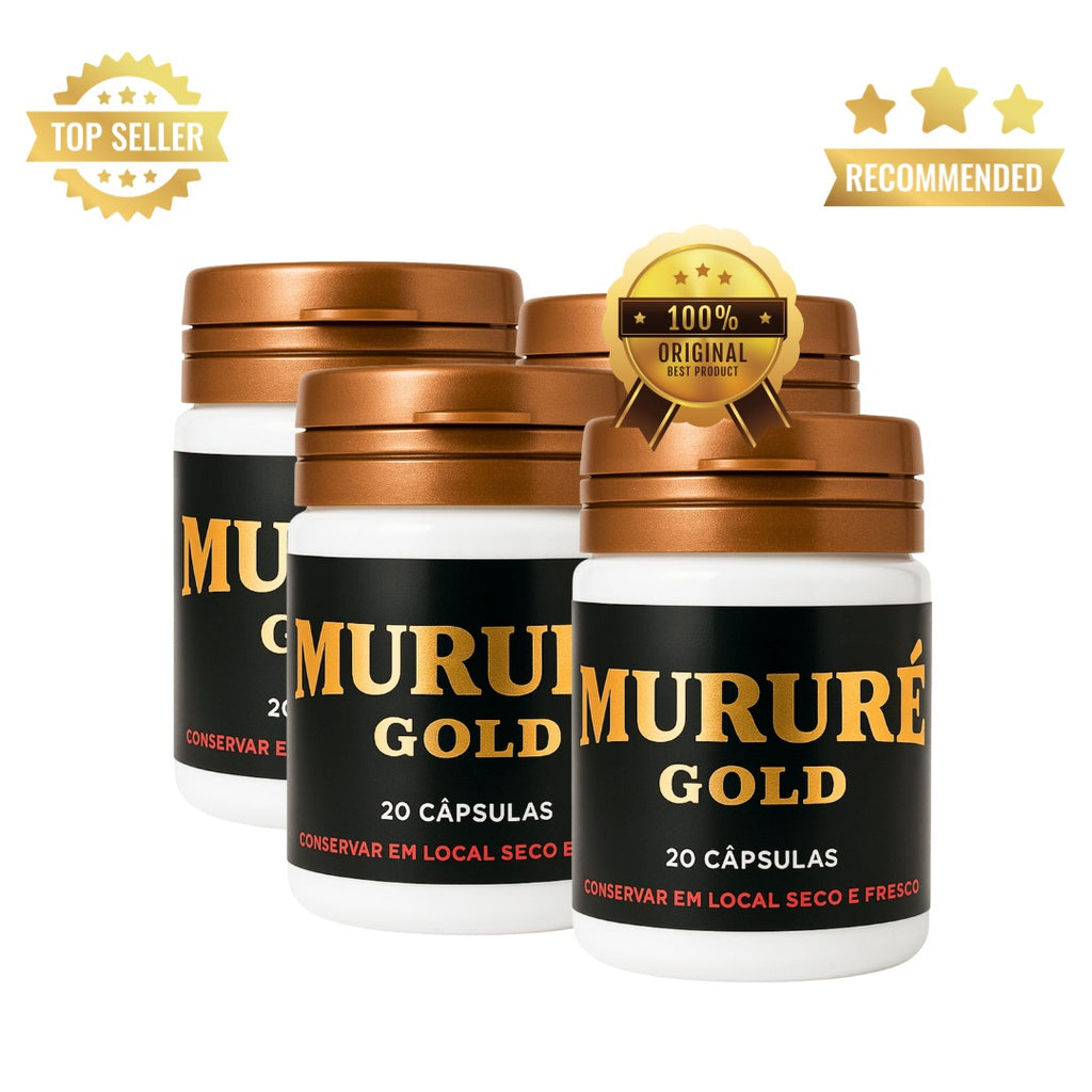 Kit 4 Potes  Murure Gold Original 20 Caps