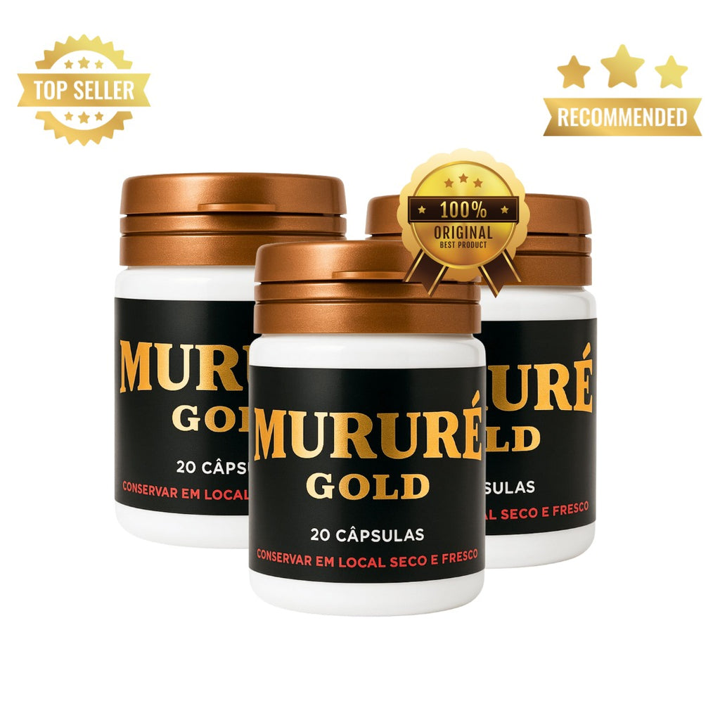 3 Unidades  Murure Gold Original 20 Caps
