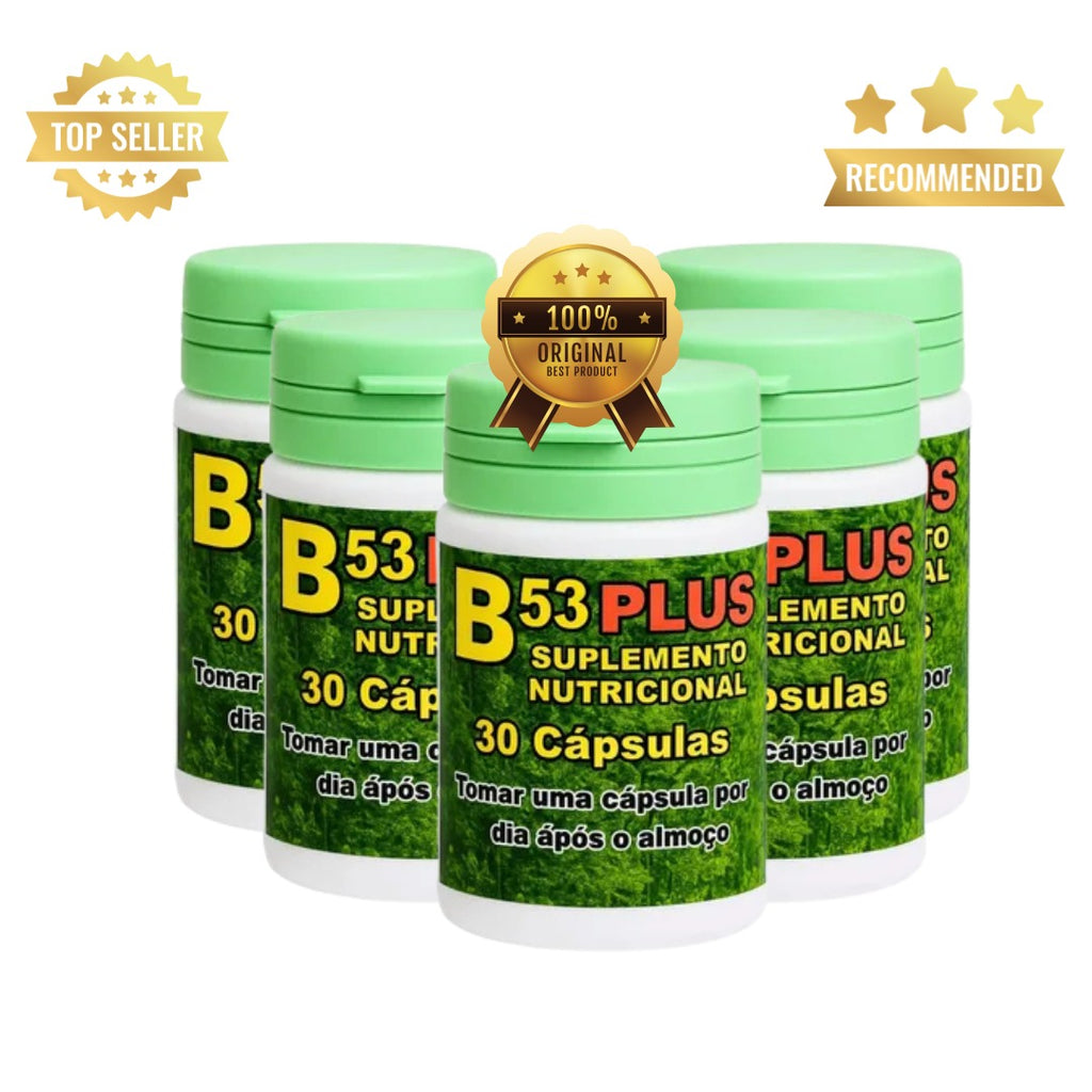 Kit 5 potes B53plus Natural Original 30 Caps