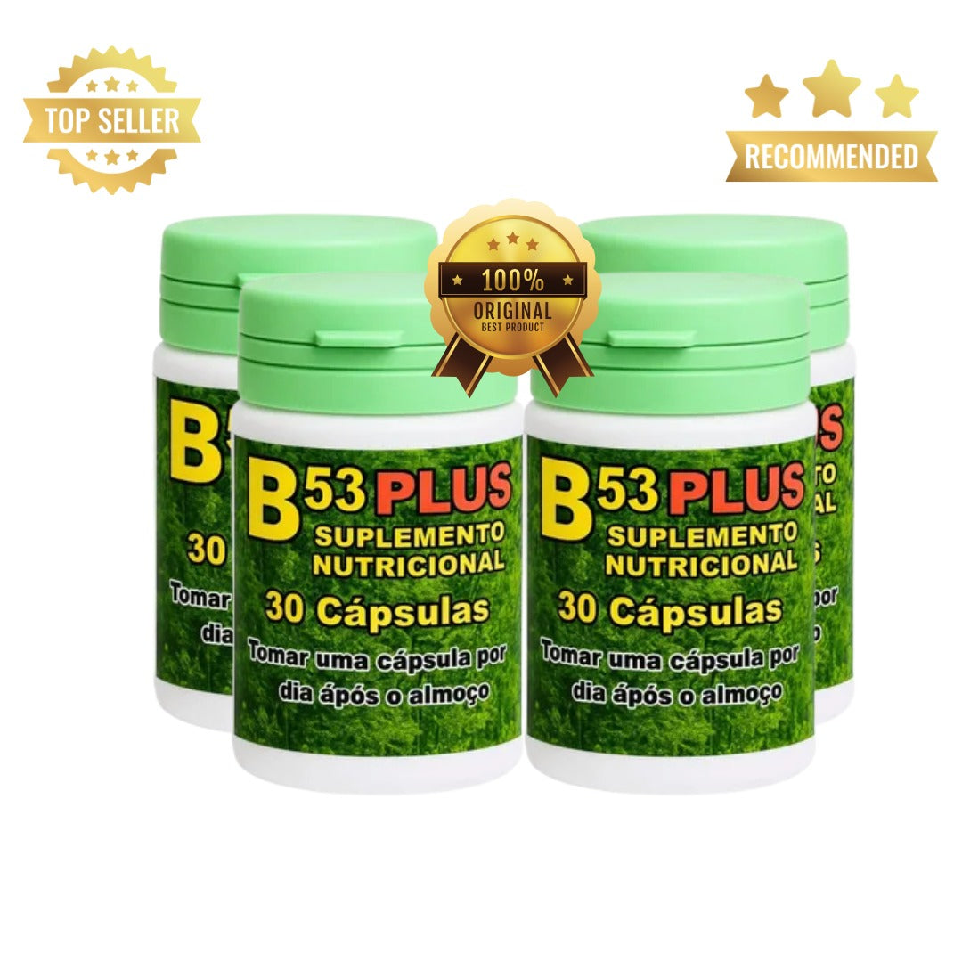 Kit 4 potes B53plus Natural Original 30 Caps