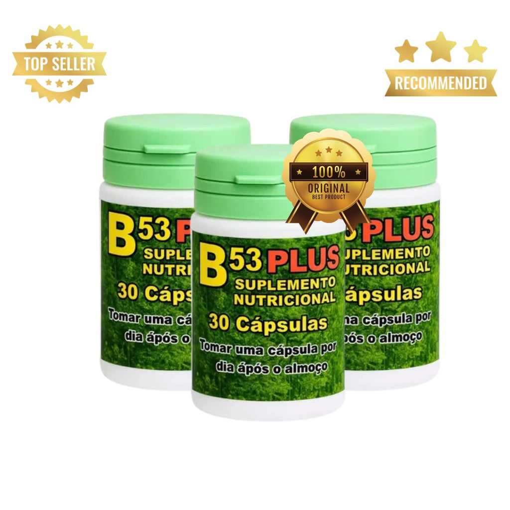 Kit 3 potes B53plus Natural Original 30 Caps