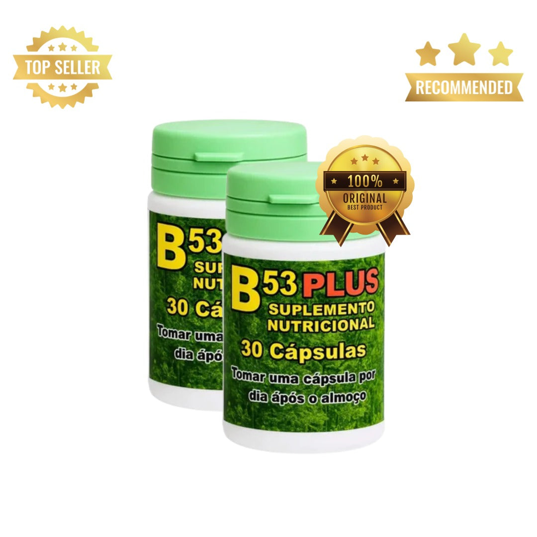 2 Potes B53  plus Natural Original 30 Caps